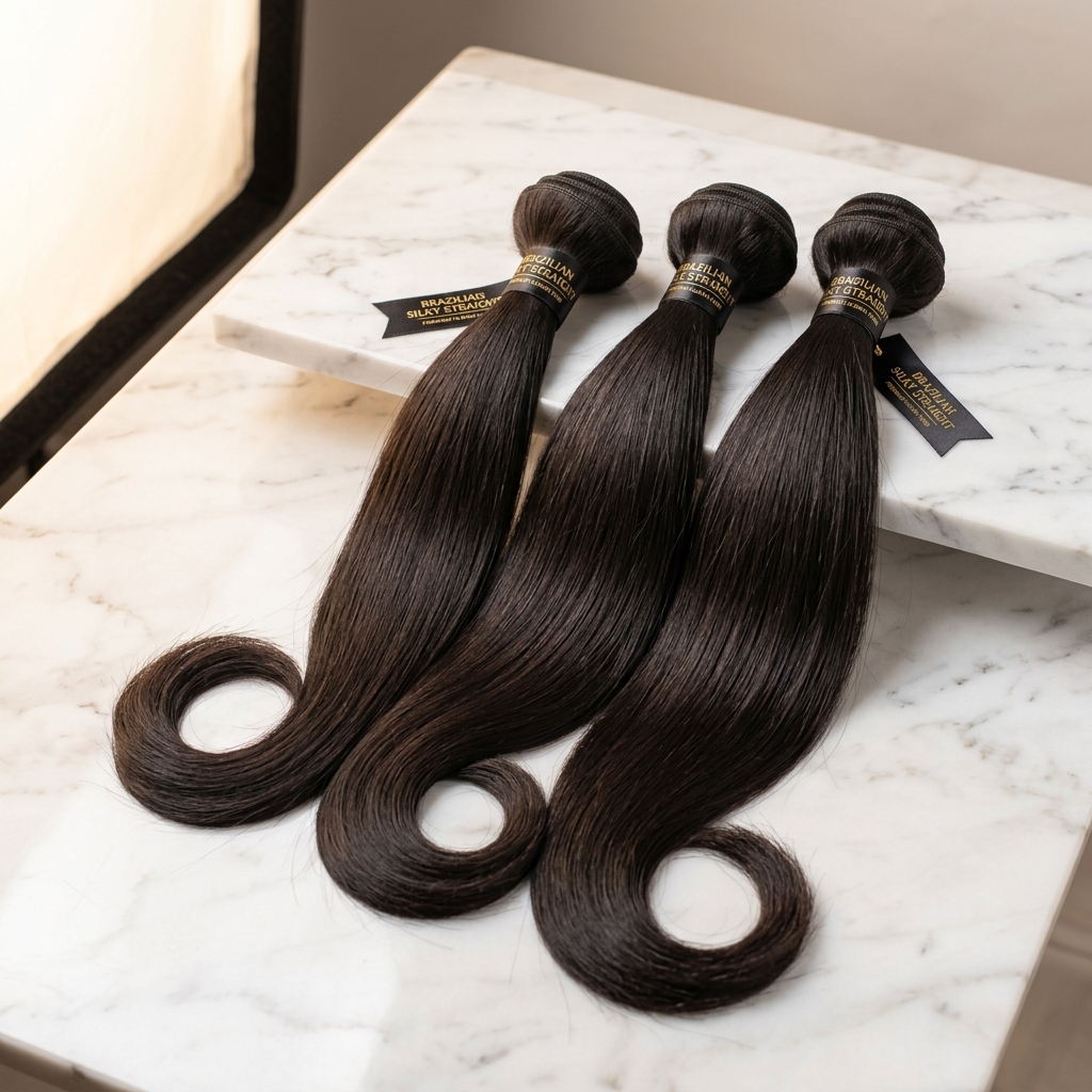 Brazilian Straight Virgin Hair Bundles (3-Pack)